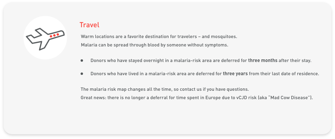 carousel_travel_d-2 Travel Eligibility: Wait Three Months After Malaria Stay, Three Years if Resident; Europe No Wait