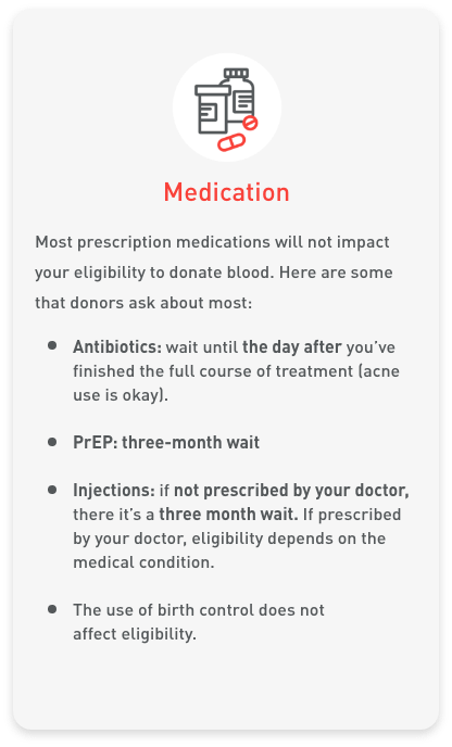 carousel_medication_m-4 Medication Eligibility: Wait Day After Antibiotics, Three Months After Prep Birth Control OK