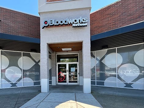 Front of Lynnwood Donor Center