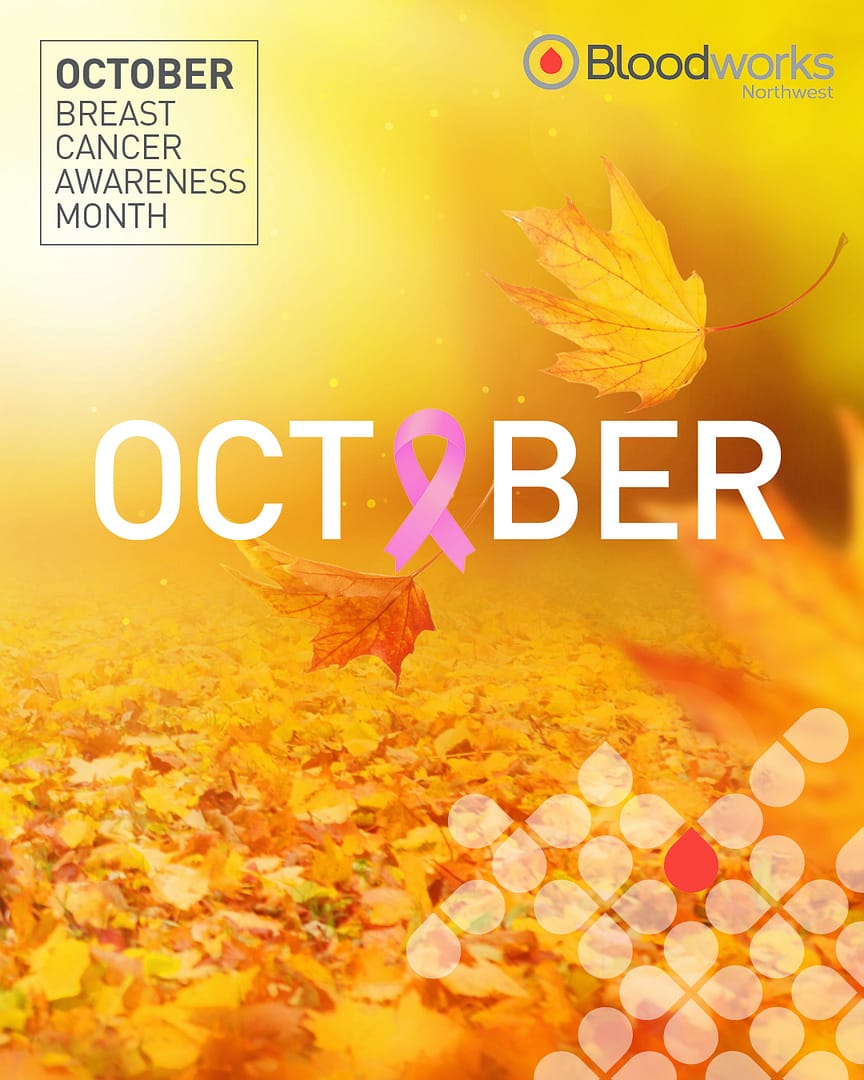 October is Breast Cancer Awareness Month. 🩷
Blood and platelet transfusions during cancer treatments help repair and replace blood cells damaged by chemotherapy. Turn your support into action by scheduling your blood donation appointment at the link in our bio.
#BloodworksNW #DonateBlood #BreastCancer #BreastCancerAwareness