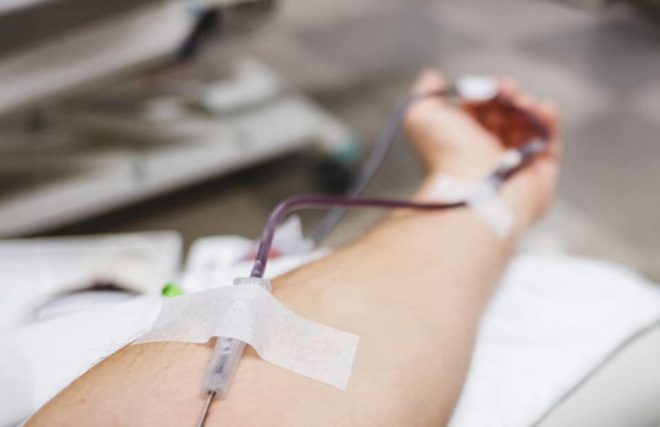 donorarm_desktop Arm with IV in it, Donating Blood